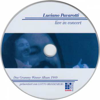 CD Luciano Pavarotti: Live In Concert (Das Grammy Winner Album 1989)