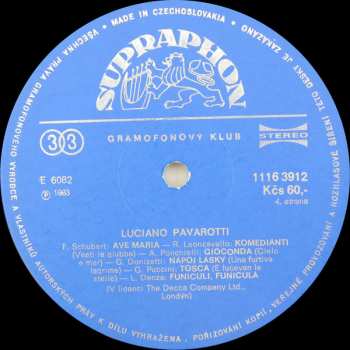 2LP Luciano Pavarotti: Tenor (2xLP)