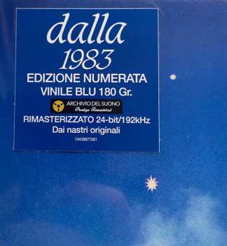LP Lucio Dalla: 1983 LTD | NUM