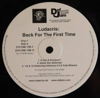 2LP Ludacris: Back For The First Time