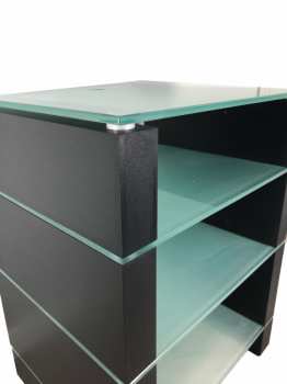 Audiotechnika Ludic - Vanir Audiorack Black + Frosted Glass