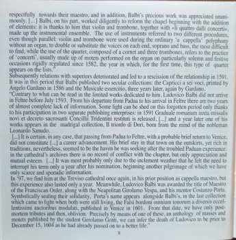 CD Ludovico Balbi: Psalmi Ad Vesperas Canendi Per Annum (Vol. II)