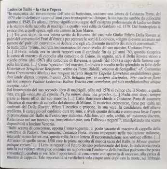 CD Ludovico Balbi: Psalmi Ad Vesperas Canendi Per Annum (Vol. II)
