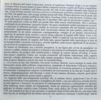 CD Ludovico Balbi: Psalmi Ad Vesperas Canendi Per Annum (Vol. II)