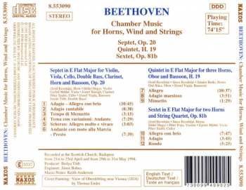CD Ludwig van Beethoven: Chamber Music For Horns, Wind And Strings