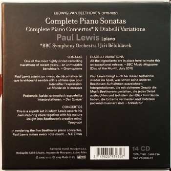 14CD Ludwig van Beethoven: Complete Piano Sonatas, Piano Concertos & Diabelli Variations