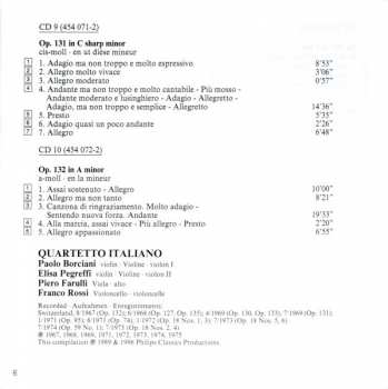 10CD/Box Set Ludwig van Beethoven: Complete String Quartets = Die Streichquartette - Les Quatuors À Cordes