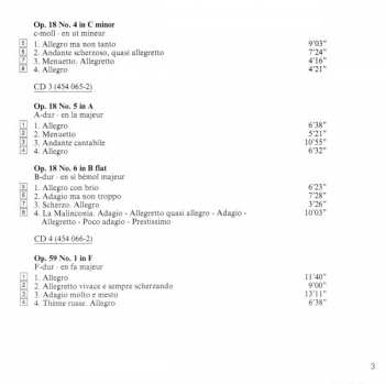 10CD/Box Set Ludwig van Beethoven: Complete String Quartets = Die Streichquartette - Les Quatuors À Cordes