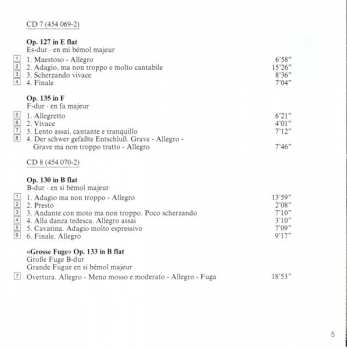 10CD/Box Set Ludwig van Beethoven: Complete String Quartets = Die Streichquartette - Les Quatuors À Cordes