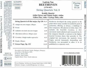 CD Ludwig van Beethoven: Complete String Quartets Vol. 8 - Op. 130 In B Flat Major - Grosse Fugue, Op. 133