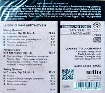 SACD Ludwig van Beethoven: Complete String Quartets Vol. III