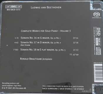 SACD Ludwig van Beethoven: Complete Works For Solo Piano, Volume 5 - Der Sturm: Sonatas Op. 31 Nos. 1-3