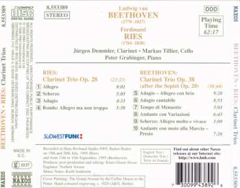 CD Ludwig van Beethoven: Clarinet Trio, Op. 38 / Clarinet Trio, Op. 28