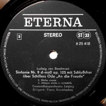 2LP Ludwig van Beethoven: Sinfonie Nr. 9 D-moll Op. 125 Mit Schlußchor Über Schillers Ode "An Die Freude" ‧ Sinfonie Nr. 2 D-dur Op. 36