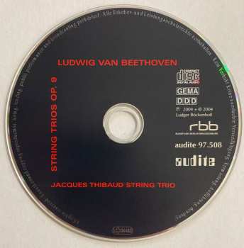 CD Ludwig van Beethoven: String Trios Op. 9