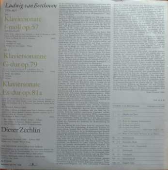 LP Ludwig van Beethoven: Klaviersonate F-moll Op.57 (Appassionata) / Klaviersonatine G-dur Op.79 / Klaviersonate Es-dur Op.81a (Les Adieux)