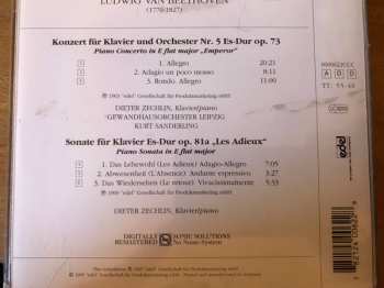 CD Ludwig van Beethoven: Piano Concerto No. 5 "Emperor", Piano Sonata Op. 81a "Les Adieux"