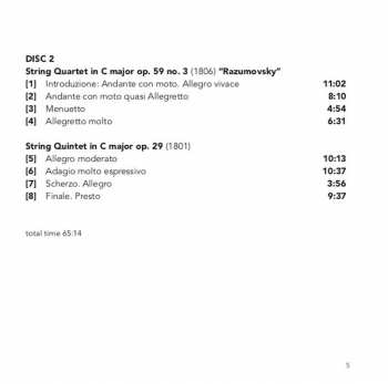 2CD Ludwig van Beethoven: String Quartets Op. 59 "Razumovsky" / String Quintet Op. 29