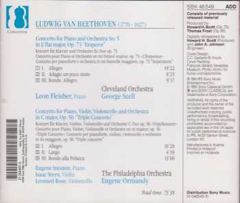 3CD Ludwig van Beethoven: The 5 Piano Concertos / Triple Concerto
