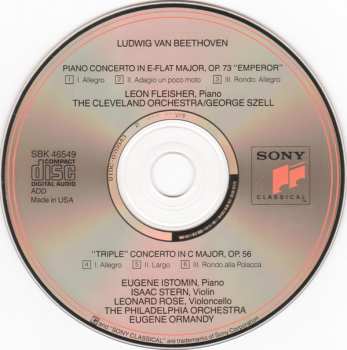 3CD Ludwig van Beethoven: The 5 Piano Concertos / Triple Concerto