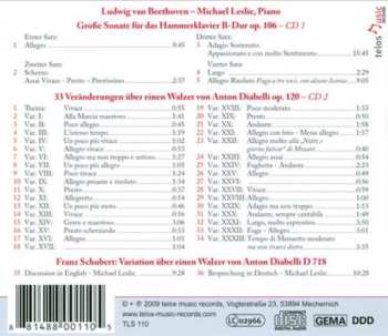 2CD Ludwig van Beethoven: Hammerklavier Sonata Op. 106 / Diabelli Variations Op. 120