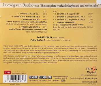 2CD Ludwig van Beethoven: Sonatas Opp.5, 69, 102, Variations WoO.45, 46, Op.66