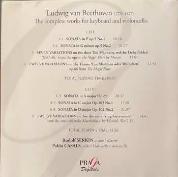 2CD Ludwig van Beethoven: Sonatas Opp.5, 69, 102, Variations WoO.45, 46, Op.66