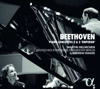 CD Ludwig van Beethoven: Piano Concertos 2 & 5 'Emperor'