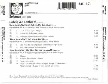 CD Ludwig van Beethoven: Piano Sonatas Nos. 26 "Les Adieux", 27 & 29 "Hammerklavier"