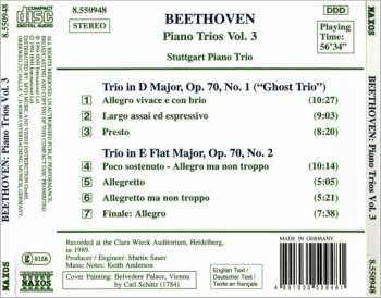 CD Ludwig van Beethoven: Piano Trios Volume 3 (Op. 70, Nos. 1 "Ghost" & 2)