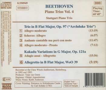 CD Ludwig van Beethoven: Piano Trios Volume 4 (Archduke Trio • Kakadu Variations • Allegretto, WoO 39)