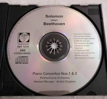 CD Ludwig van Beethoven: Piano Concertos Nos. 1 & 2
