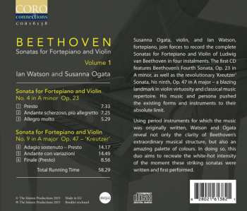 CD Ludwig van Beethoven: Sonatas For Fortepiano And Violin Volume 1