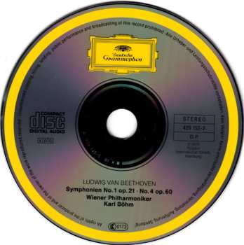 CD Ludwig van Beethoven: Symphonien Nr. 1 & 4