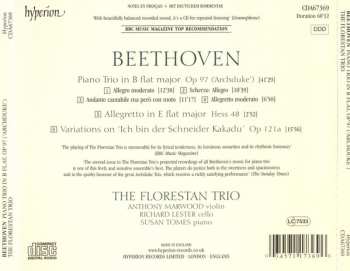 CD Ludwig van Beethoven: The Complete Music For Piano Trio, Vol. 2 • Piano Trio In B Flat, Opus 97 ‘Archduke’; Allegretto In E Flat, Hess 48; Kakadu Variations, Opus 121a