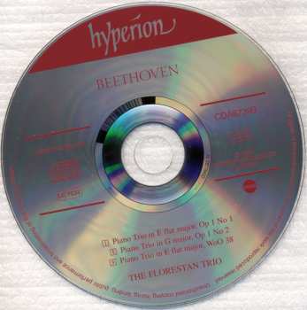 CD Ludwig van Beethoven: The Complete Music For Piano Trio, Vol. 3 • Piano Trio In E Flat, Op 1 No 1; Piano Trio In G, Op 1 No 2; Piano Trio In E Flat, Woo 38