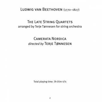 3CD Ludwig van Beethoven: The Late Quartets (Arranged For String Orchestra)