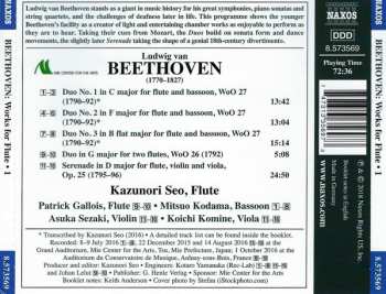 CD Ludwig van Beethoven: Works For Flute 1