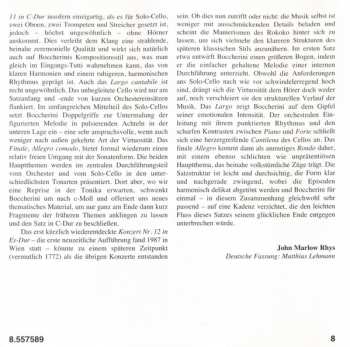 CD Luigi Boccherini: Cello Concertos, Vol. 3 Nos. 9-12
