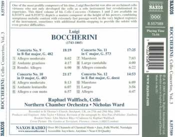 CD Luigi Boccherini: Cello Concertos, Vol. 3 Nos. 9-12