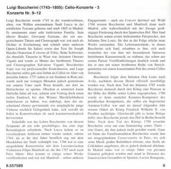 CD Luigi Boccherini: Cello Concertos, Vol. 3 Nos. 9-12
