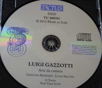 CD Luigi Gazzotti: Arie Da Camera
