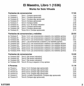 CD Luis De Milán: El Maestro, Libro 1 (1536)