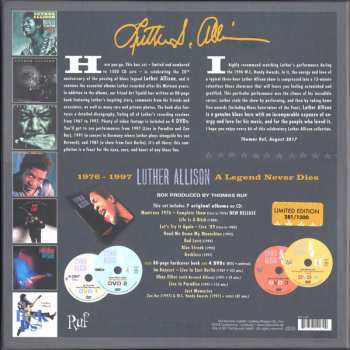 7CD/4DVD/Box Set Luther Allison: A Legend Never Dies (Essential Recordings 1976 - 1997) LTD | NUM