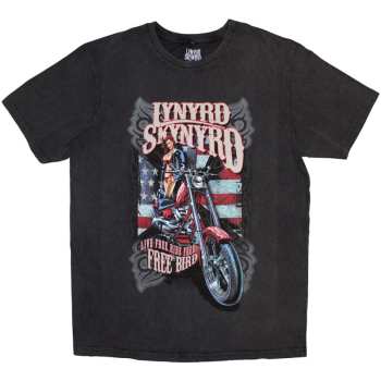 Merch Lynyrd Skynyrd: Lynyrd Skynyrd Unisex Stone Wash T-shirt: Ride Free (small) S