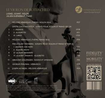 2CD Lyonel Schmit: Le Violon De Rothschild