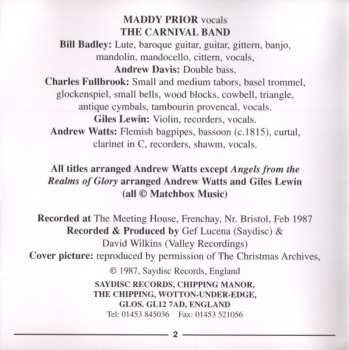 CD Maddy Prior & The Carnival Band: A Tapestry Of Carols