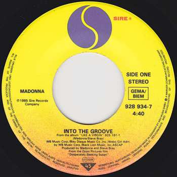 SP Madonna: Into The Groove