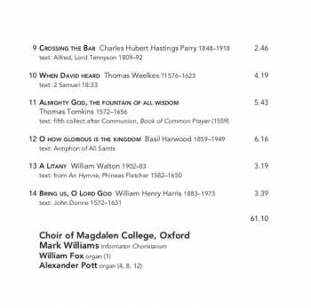 CD Magdalen College Choir Oxford: The Pillar Of The Cloud
