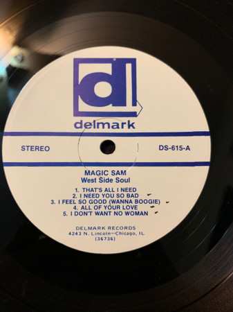 LP Magic Sam Blues Band: West Side Soul